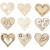 Wooden decorations, size 28 mm, 45 pcs [HOB-52375]