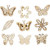 Wooden decorations, size 28 mm, 45 pcs [HOB-52377]