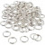 Split Ring, D: 15 mm, 100 pcs, silver-plated [HOB-52605]