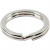 Split Ring, D: 15 mm, 15 pcs, silver-plated [HOB-52609]