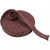 Knitted Tube, W: 40 mm, 10 m, antique red/grey [HOB-53904]