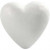 Heart, H: 8 cm, 50 pcs, white [HOB-543542]