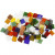 Glass Mosaic Tiles, size 10x10 mm, thickness 3 mm, 454 g [HOB-55553]