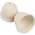 Bell, H: 5.7 cm, D: 6 cm, 6 pcs, white [HOB-556600]