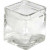 Square Candle Holder, size 5.5x5.5  cm, H: 5.5 cm, 12 pcs [HOB-55812]