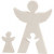 2in1 Figure, H: 4.5+11.5 cm, W: 3+8 cm, 1 set, plywood [HOB-56157]