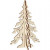 Christmas Tree, H: 20 cm, W: 13 cm, 1 pc, plywood [HOB-56169]