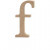 Letter, H: 13 cm, thickness 2 cm, 1 pc, MDF [HOB-56245]