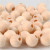 Wooden Bead, D: 10 mm, hole size 2.5 mm, 40 pcs, china berry [HOB-566640]