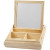 Jewellery Box, size 19.5x19.5 cm, thickness 5 cm, 1 pc, pine [HOB-56755]