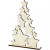 Christmas Tree, H: 29.8 cm, W: 21.5 cm, 1 pc, plywood [HOB-56923]