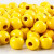 Wooden Beads, D: 12 mm, hole size 3 mm, 22 g, yellow [HOB-570413]