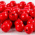 Wooden Beads, D: 10 mm, hole size 3 mm, 20 g, red [HOB-570594]
