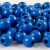 Wooden Beads, D: 10 mm, hole size 3 mm, 20 g, blue [HOB-570598]