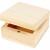 Jewellery Box, size 6x6x3.5 cm, inner size 4.7x4.7x2.6 cm, 2 pcs, pine [HOB-576291]