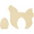 2in1 Figure, H: 4.5+10 cm, W: 3.5+10.5 cm, 1 set, plywood [HOB-57899]