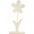 Flower, H: 26 cm, W: 13 cm, 1 pc, plywood [HOB-57931]