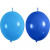 Balloons, 8 pcs, blue, light blue [HOB-59181]