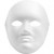 Full Face Mask, H: 22 cm, W: 17 cm, 1 pc, white [HOB-592530]