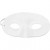 Half Face Masks, H: 9.5 cm, W: 18.5 cm, 10 pcs, white [HOB-59255]