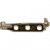 Brooch Backs, L: 25 mm, 10 pcs, silver-plated [HOB-600720]