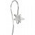 Ear Hanger, L: 24 mm, 6 pcs, silver-plated [HOB-601230]