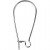 Ear Hanger, L: 25 mm, 30 pcs, silver-plated [HOB-60311]