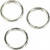 Split Ring, D: 5 mm, 300 pcs, silver-plated [HOB-613421]