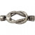 Hook Clasp, size 18x45 mm, hole size 4.5 mm, 1 pc, antique silver [HOB-61356]