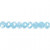 Faceted Beads, size 5x6 mm, hole size 1 mm, 100 pcs, sea blue [HOB-61670]