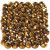 Faceted Beads, size 3x4 mm, hole size 0.8 mm, 100 pcs, metallic bronze [HOB-61691]