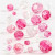 Faceted Bead Mix, size 4-12 mm, hole size 1-2.5 mm, 45 g, pink harmony [HOB-618841]