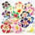 Clay Flowers, D: 25 mm, hole size 0.5 mm, 16 mixed, asstd colours [HOB-69787]