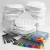 Pot Holders with markers, 1 set, white, black, standard colours [HOB-97419]