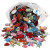 Rhinestones, size 15-17 mm, 800 pcs, asstd colours [HOB-99227]