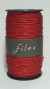Curling Ribbon Filex Red Glitter 1mm x 100 meter (1 roll) [HV-FLX1R]