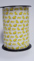 Curling Ribbon Easter Chicks White with Yellow 10mm x 225 meter (1 roll) [HV-EAS10WY]