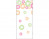 Printed Bags little Flowers 10.2x6.4x24.1cm with side gusset (100 pieces) [G4BD]