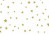 Printed Bags Stars Gold 8.9x5.1x19.1cm with side gusset (100 pieces) [G3MSG]