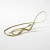 Decorative Loops Metallic Gold 20cm (50 pieces) [8MG]
