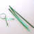Tin Ties 15.2x0.4cm Green Metallic Plastic (1.000 pieces) [TT6MGR]