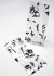 Printed Bags Bats 12.7x7.6x29.2cm with side gusset (100 pieces) [G5BOO]