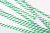Tin Ties 15.2x0.4cm Paper White/Green striped (1.000 pieces) [TT6WGS]