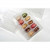 Plastic Gift Boxes set for 10 Macarons 12.9x5.1x19.1cm incl. Insert (25 pieces) [MBS2]