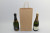 Carrier Bags for Bottles Brown 18x8x39cm + cardboard bottom Kraft 110 g/m (50 pieces) [PAWF1839]