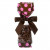 Printed Bags Brown with Pink dots 5.1x4.8x24.1cm with side gusset (100 pieces) [G1BP]