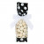 Printed Bags Black with White Dots 5.1x4.8x24.1cm with side gusset (100 pieces) [G1BW]