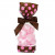 Printed Bags Brown with Pink dots 6.7x4.8x27.3cm with side gusset (100 pieces) [G2BP]