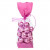 Printed Bags Pink 6.7x4.8x27.3cm with side gusset (100 pieces) [G2PK]