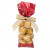 Printed Bags Red 6.7x4.8x27.3cm with side gusset (100 pieces) [G2RD]